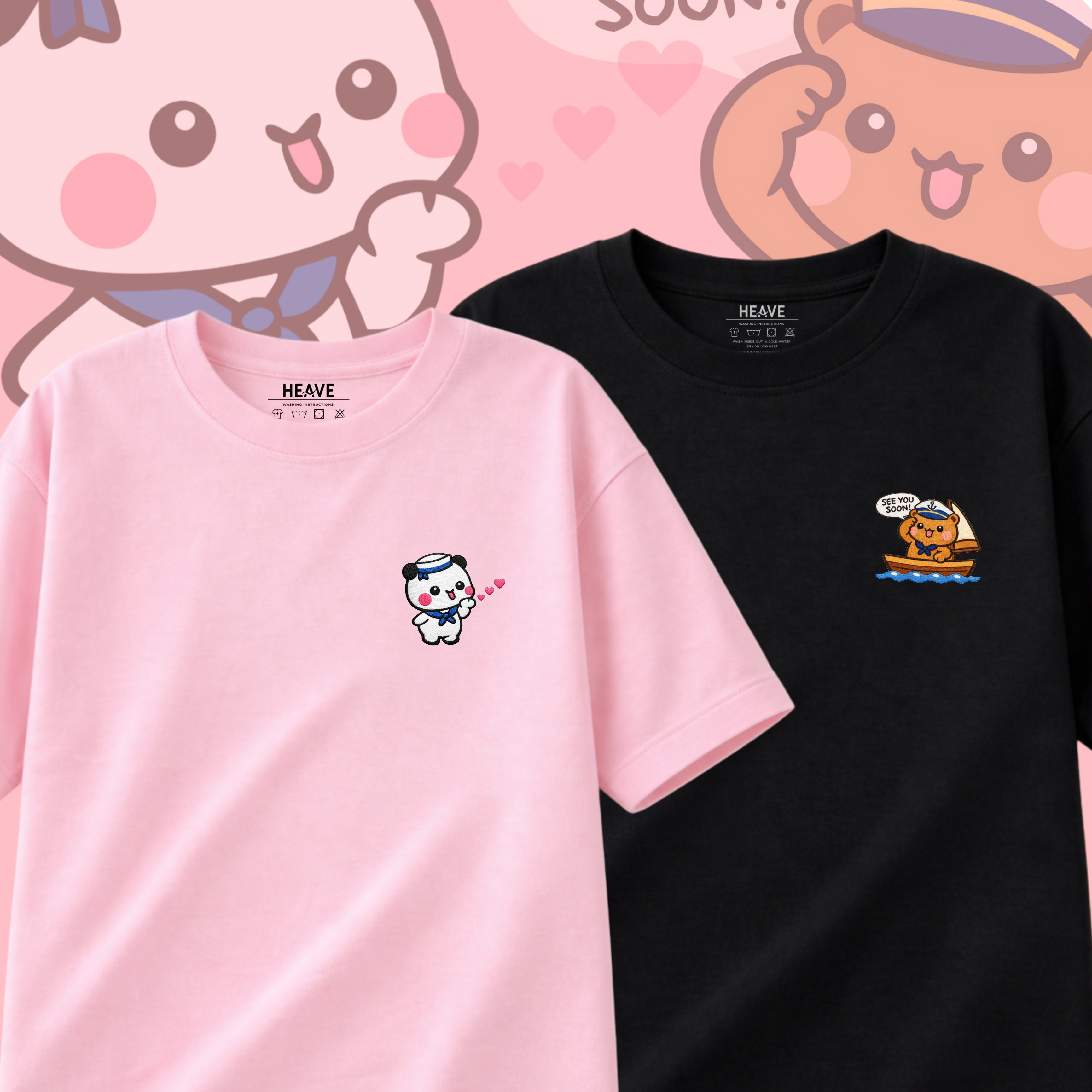 1. Captain Teddy - Oversized - Embroidery