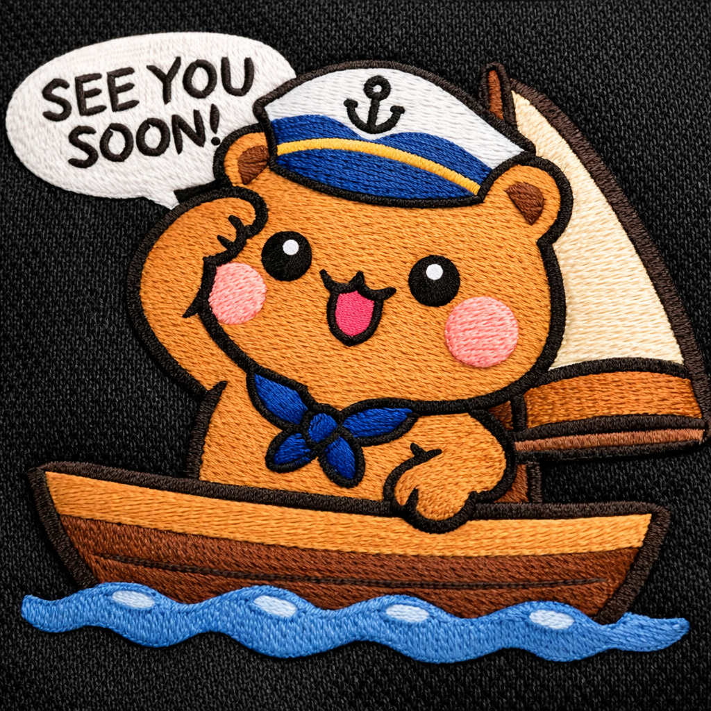 1. Captain Teddy - Oversized - Embroidery