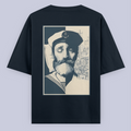 6 ON 6 OFF — Printed Oversized T-Shirt (Dark color)