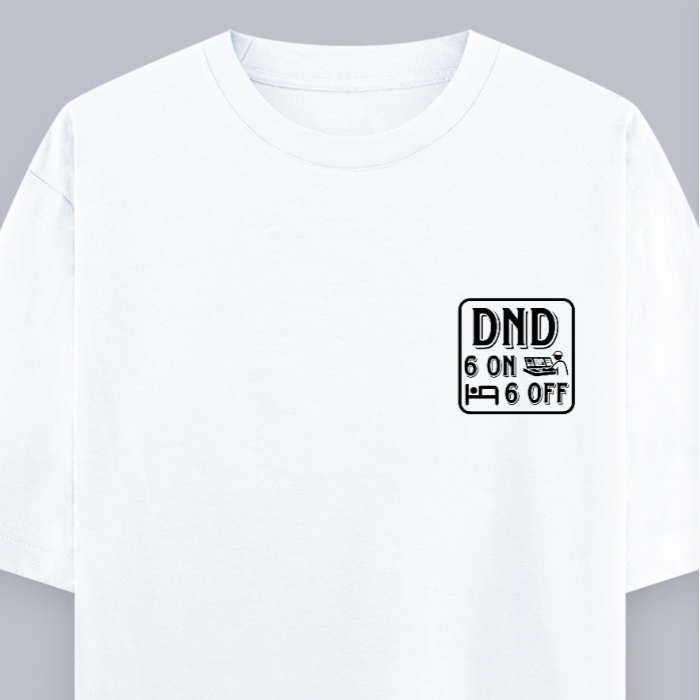 6 ON 6 OFF - Oversized T-Shirt (Light Color)