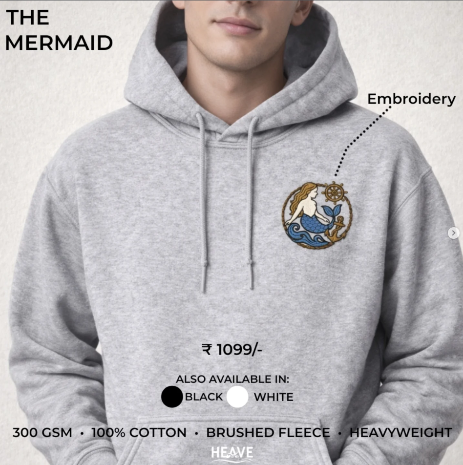 THE MERMAID (Embroidery)