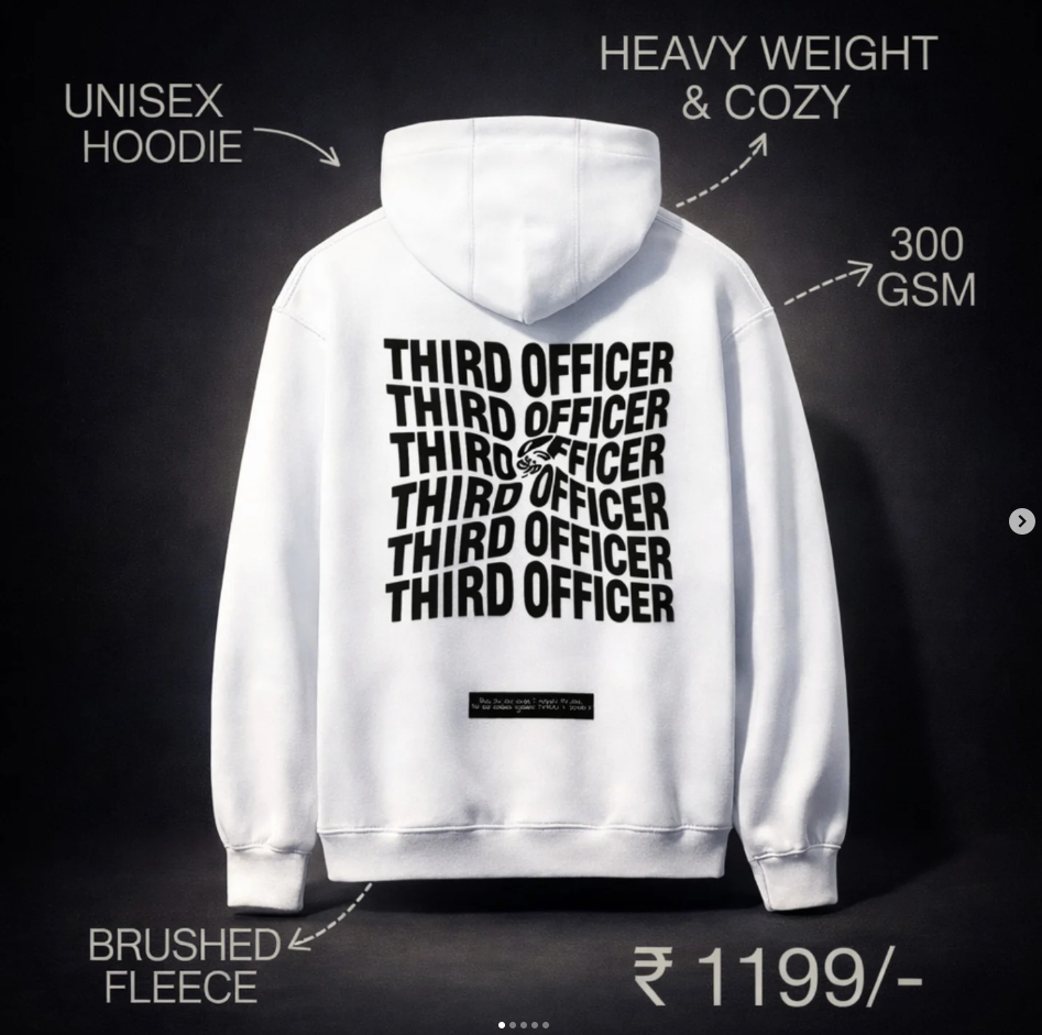 THIRD OFFICER Hoodie (Light Colors)