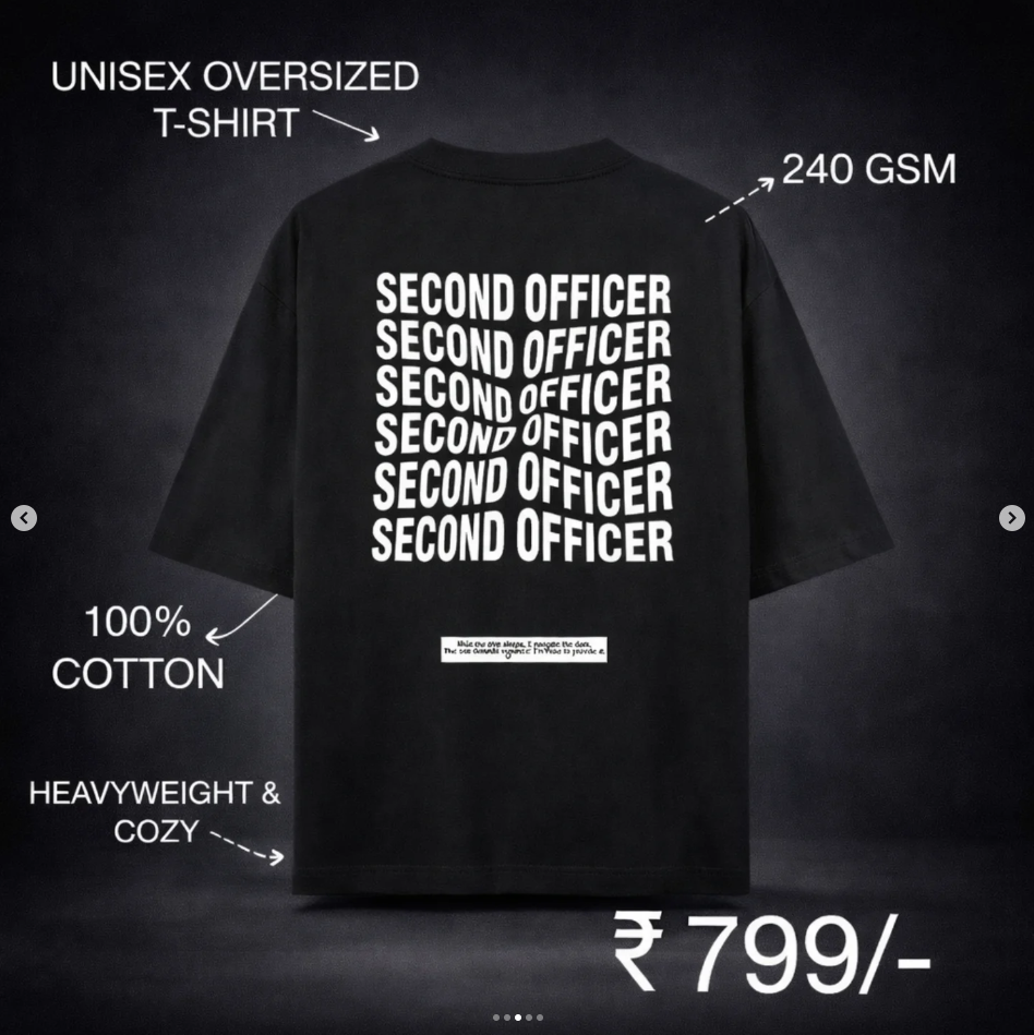 SECOND OFFICER (Oversized T-shirt)