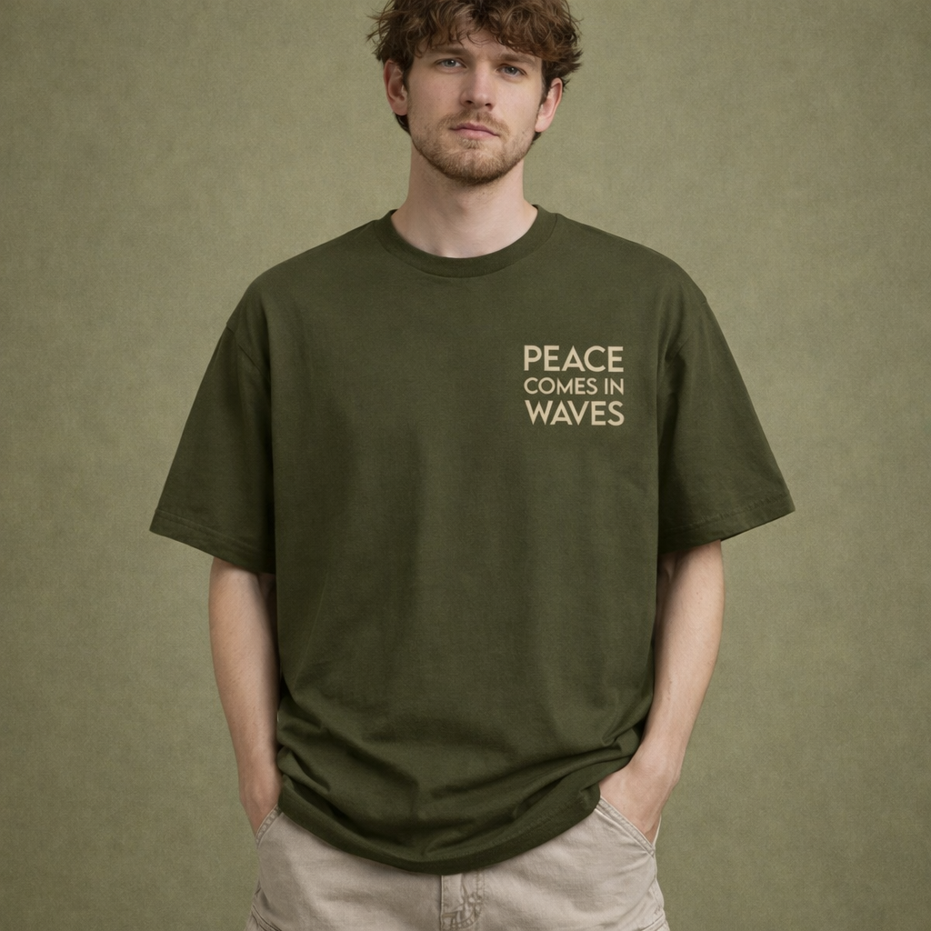 PEACE COMES IN WAVES – OVERSIZED T-SHIRT