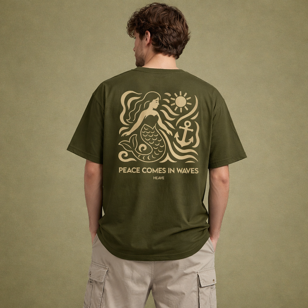 PEACE COMES IN WAVES – OVERSIZED T-SHIRT