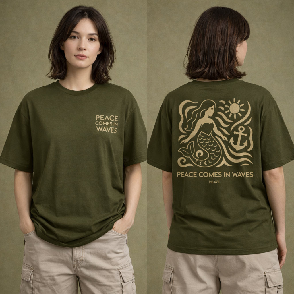 PEACE COMES IN WAVES – OVERSIZED T-SHIRT