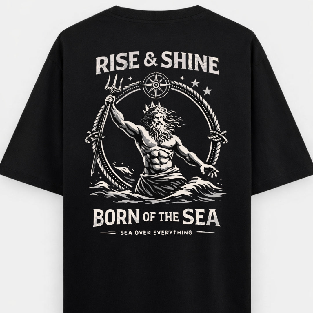BORN OF THE SEA - OVERSIZED TEE