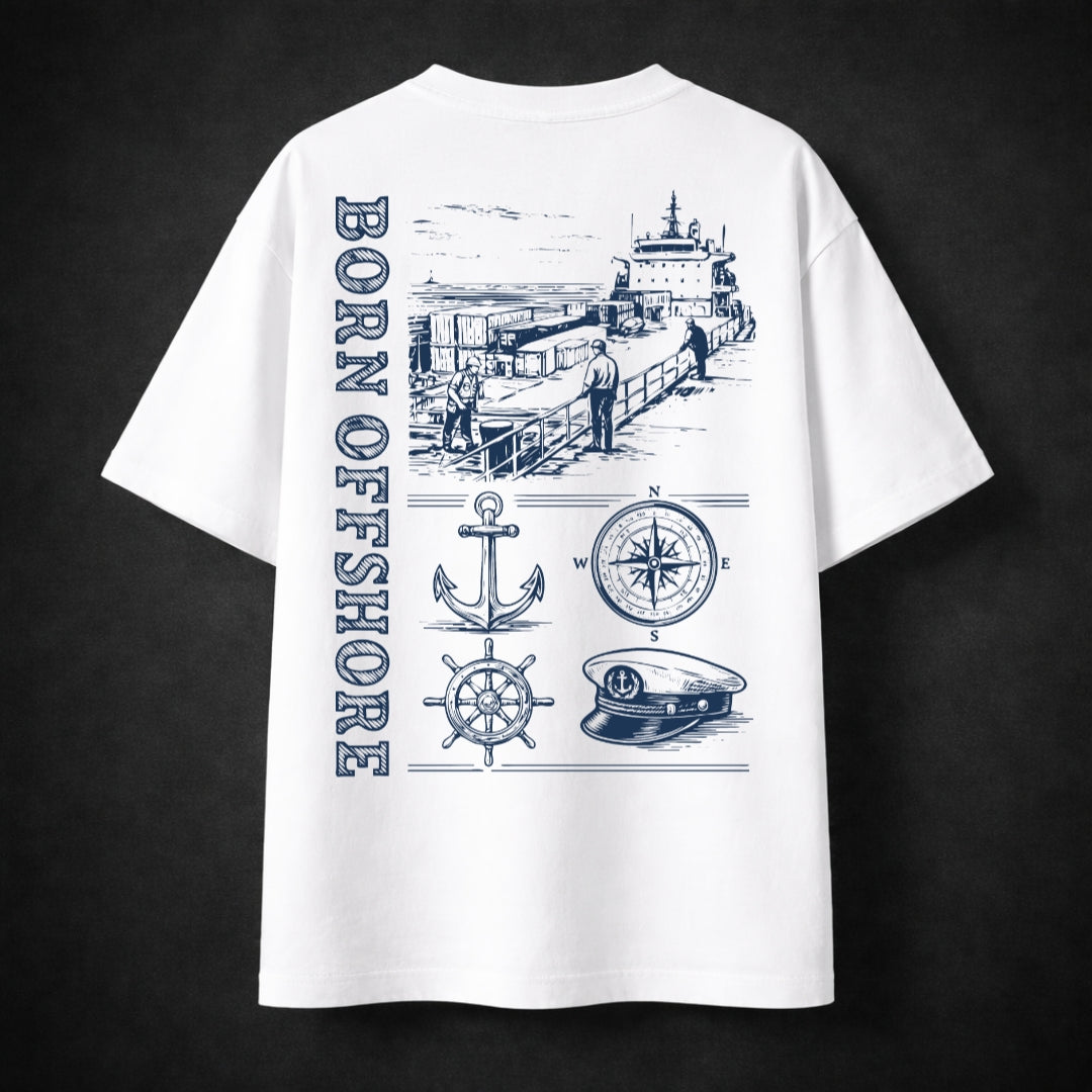 BORN OFFSHORE - Oversized tee